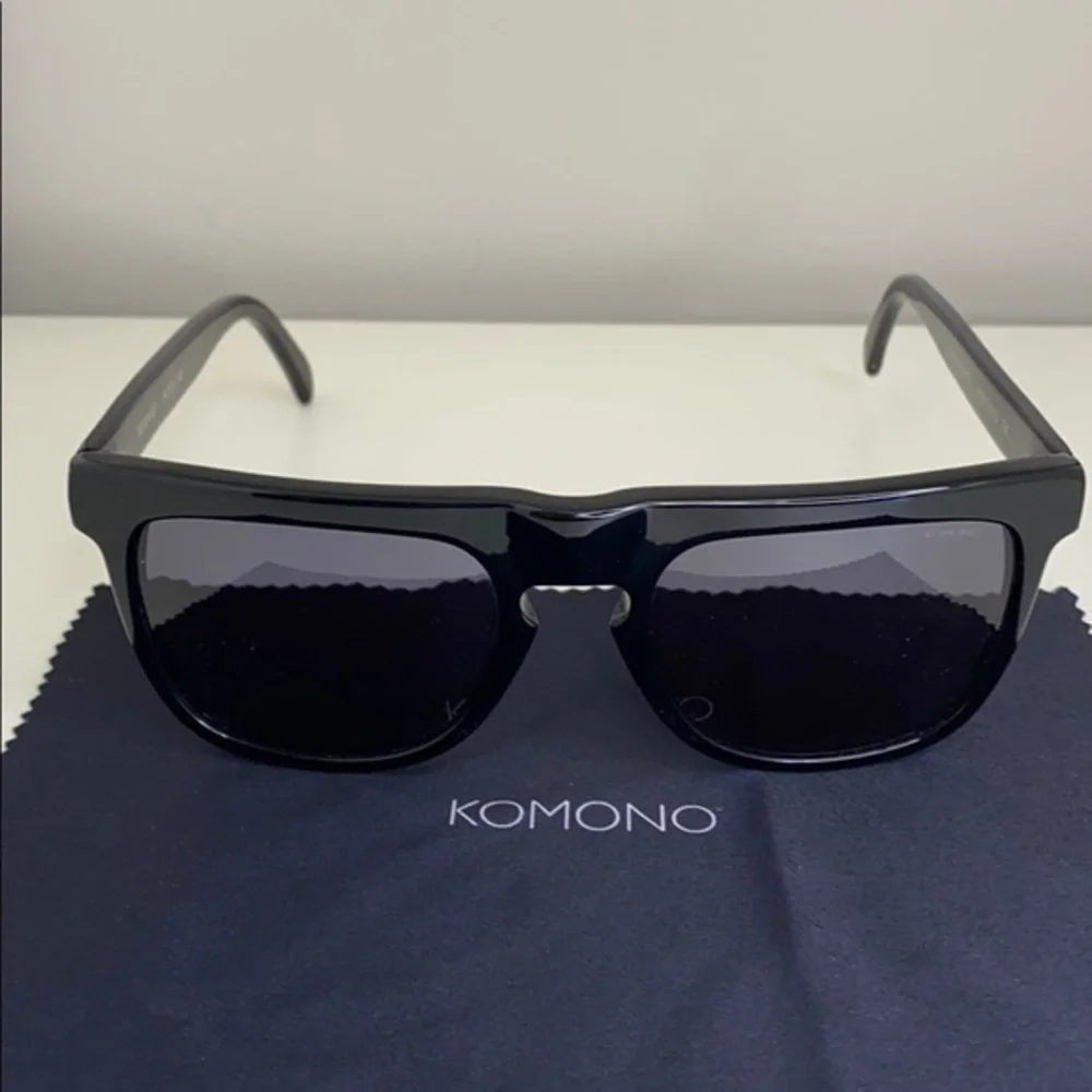 Komono Sunglasses Bennet Glossy Black New